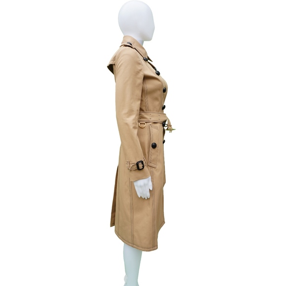 BURBERRY TRENCH LONG BELTED COAT NEW WITH TAGS - Picture 2 of 8